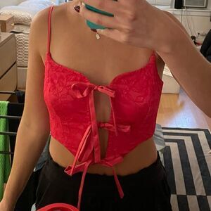 NWT Majorelle Angelique Bustier Top in Paradise Pink XS